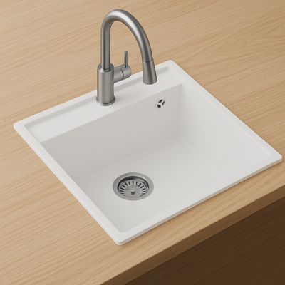 Komposiittiallas 50cm Valkoinen