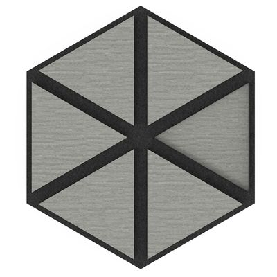 Akustiikkalevy 18x300x260mm Hexalus harmaa