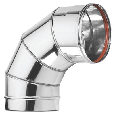 Savuputken kulma 90 ast 120mm 0,6mm CE